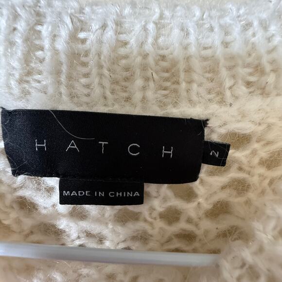 Hatch Cream Textured Crew Neck Sweater - Picture 3 of 9